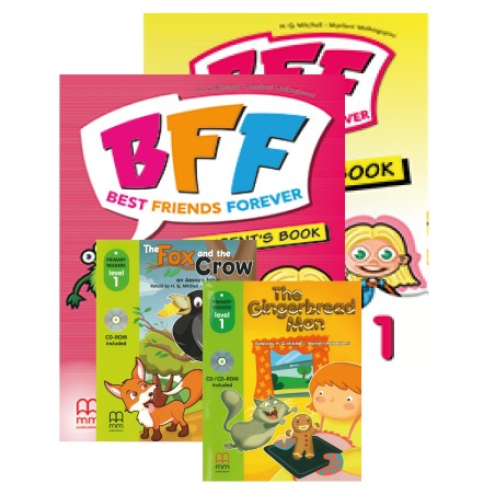 PACK BFF 1 STUDENT'S BOOK + BFF - BF 1 WORKBOOK - GINGERBREAD MAN + THE FOX AND THE CROW 1º GR