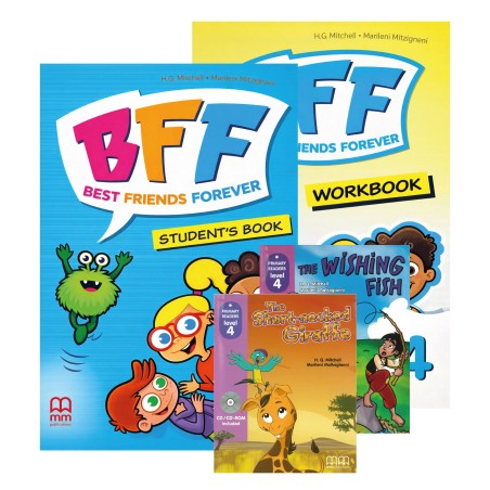 PACK BFF 4 STUDENT'S BOOK + BFF - BF 4 WORKBOOK -THESHORT-NECKED GIRAFFE + THE WISHING FISH 4º GR