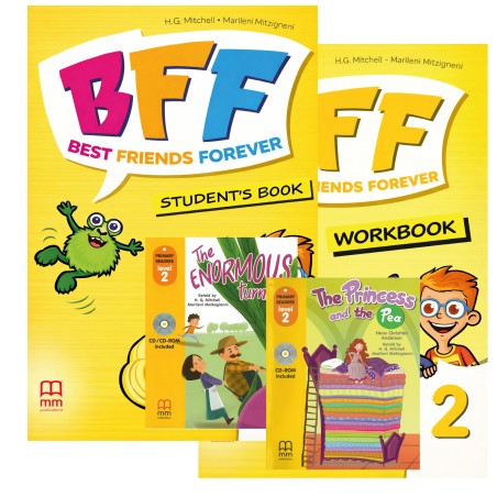 PACK BFF 2 STUDENT'S BOOK + BFF - BF 2 WORKBOOK THE ENORMOUSTURNIP + THE PRINCESSANO THE PEA 2º GR