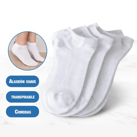 MEDIAS PACK X3 PARES BLANCA SIN LOGO