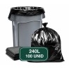 BOLSAS NEGRAS 240L C/ PLIEGUE (CILINDROS METÁLICOS) (100UND)