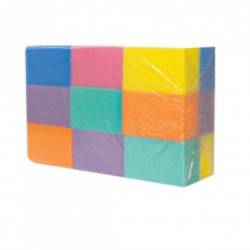 ESPONJA FLEXIBLE DE COLORES (PACK DE 36 UND)