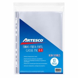 MICA PORTA PAPELES A4 ARTESCO (PAQTE 10 UND)