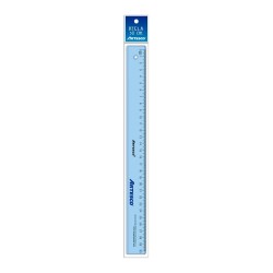 REGLA 30 CM CRISTAL ARTESCO