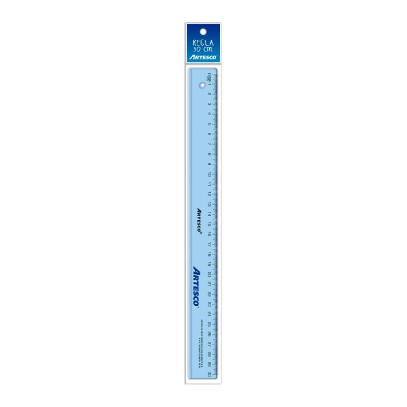 REGLA 30 CM CRISTAL ARTESCO