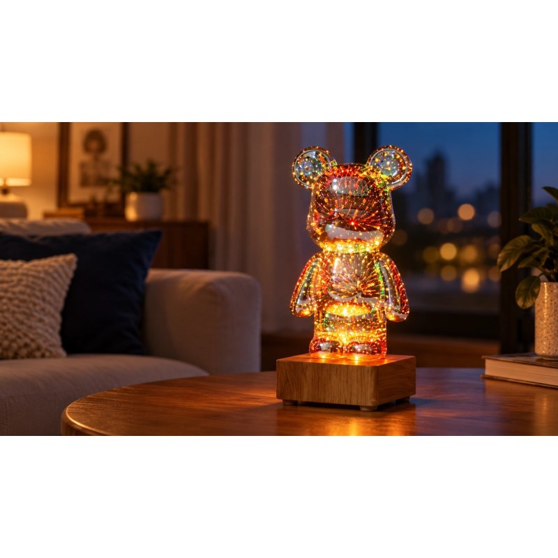 LÁMPARA DECORATIVA LED FORMA OSITO